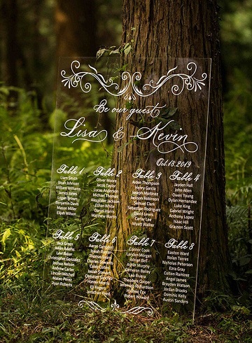 découvrez notre élégant panneau plan de table en bois, idéal pour organiser votre mariage avec style. ce support naturel et raffiné ajoutera une touche chaleureuse à votre réception, tout en guidant vos invités vers leurs places avec facilité.