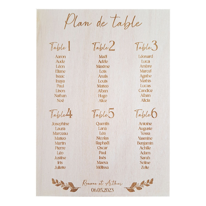 panneau-plan-de-table-mariage-bois-1 Le charme intemporel d'un panneau plan de table mariage en bois