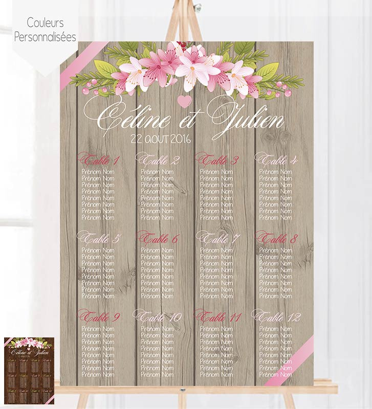 panneau-plan-de-table-mariage-bois-2 Le charme intemporel d'un panneau plan de table mariage en bois