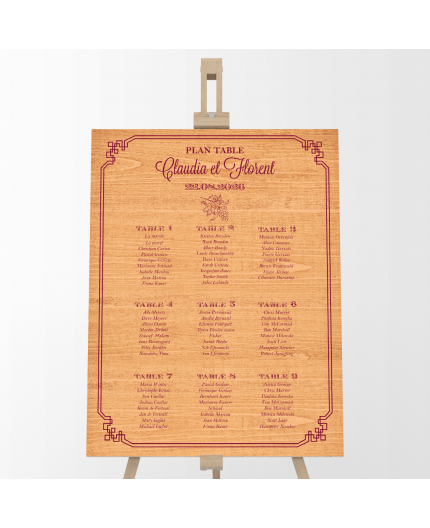 panneau-plan-de-table-mariage-bois-3 Le charme intemporel d'un panneau plan de table mariage en bois