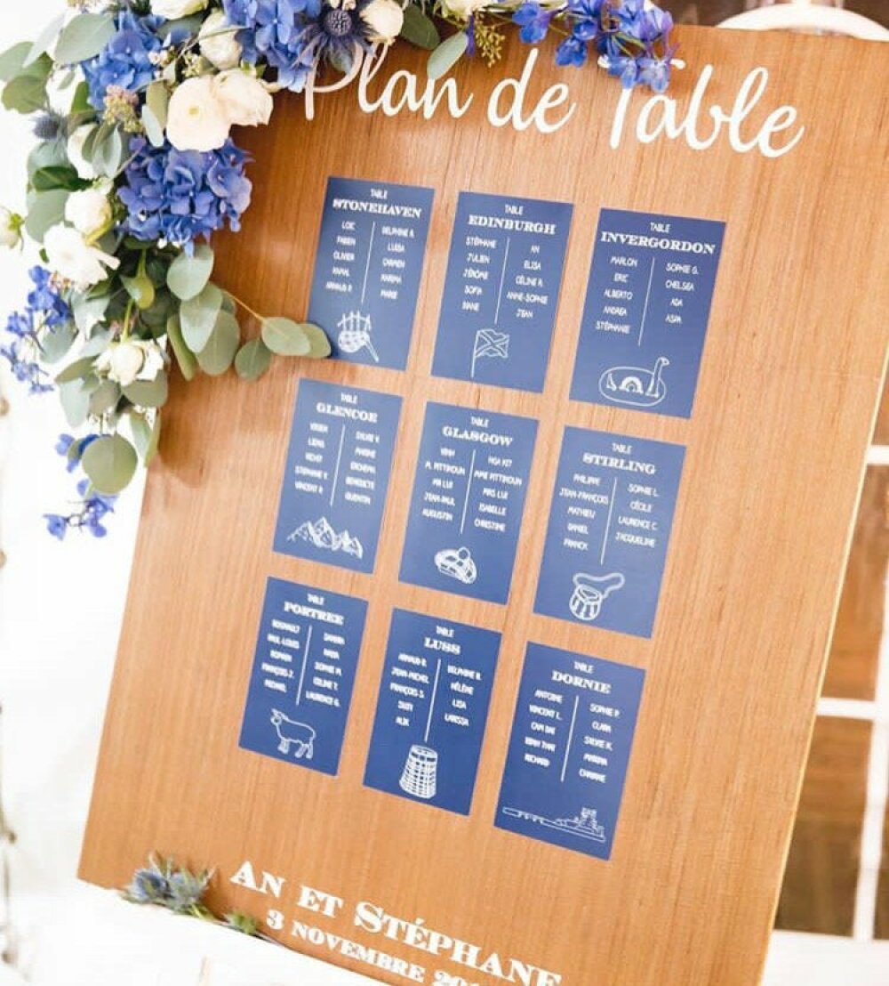 panneau-plan-de-table-mariage-bois Le charme intemporel d'un panneau plan de table mariage en bois